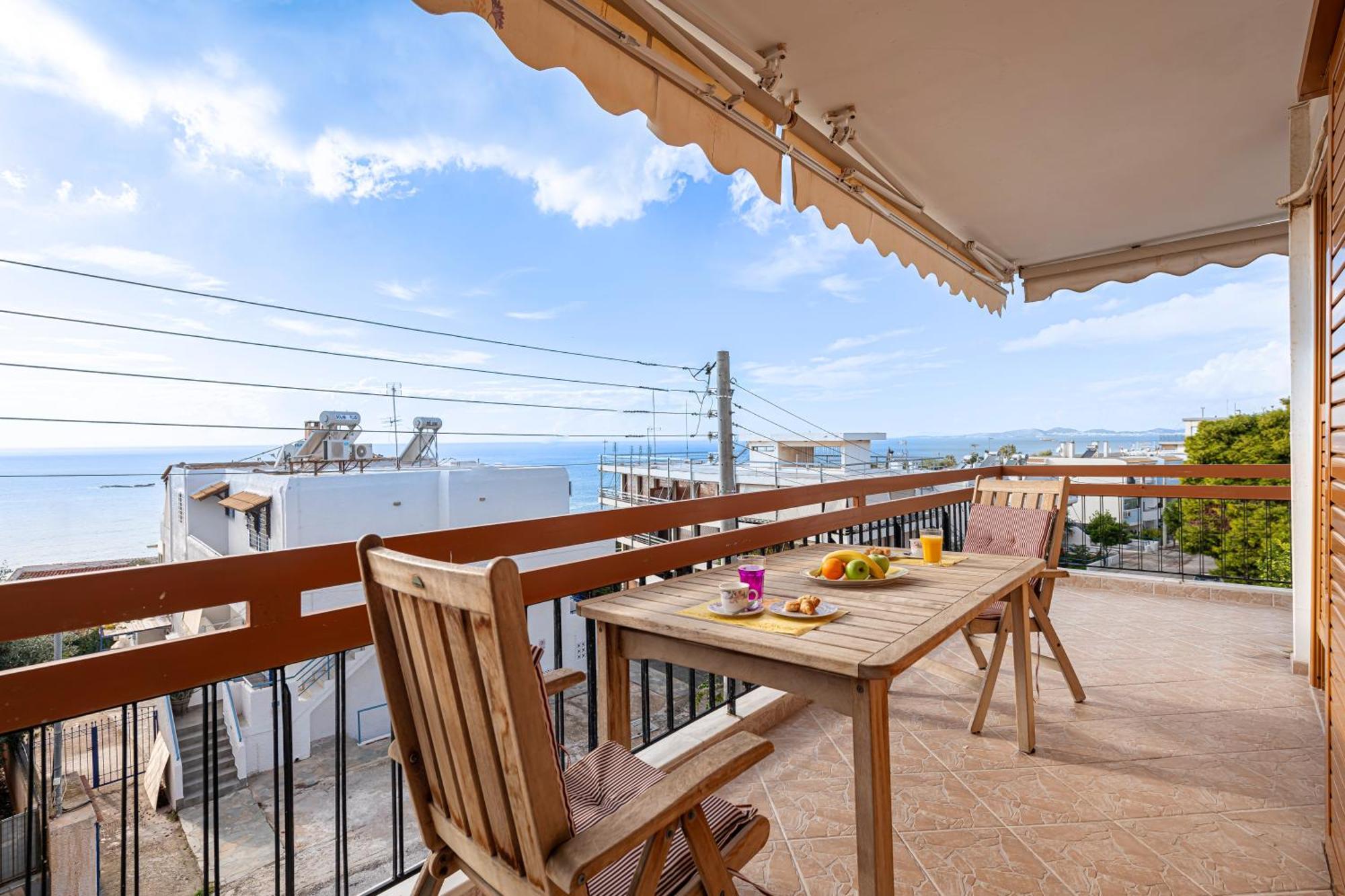 Seaside Escape 100M To The Beach With Stunning View Saronida
