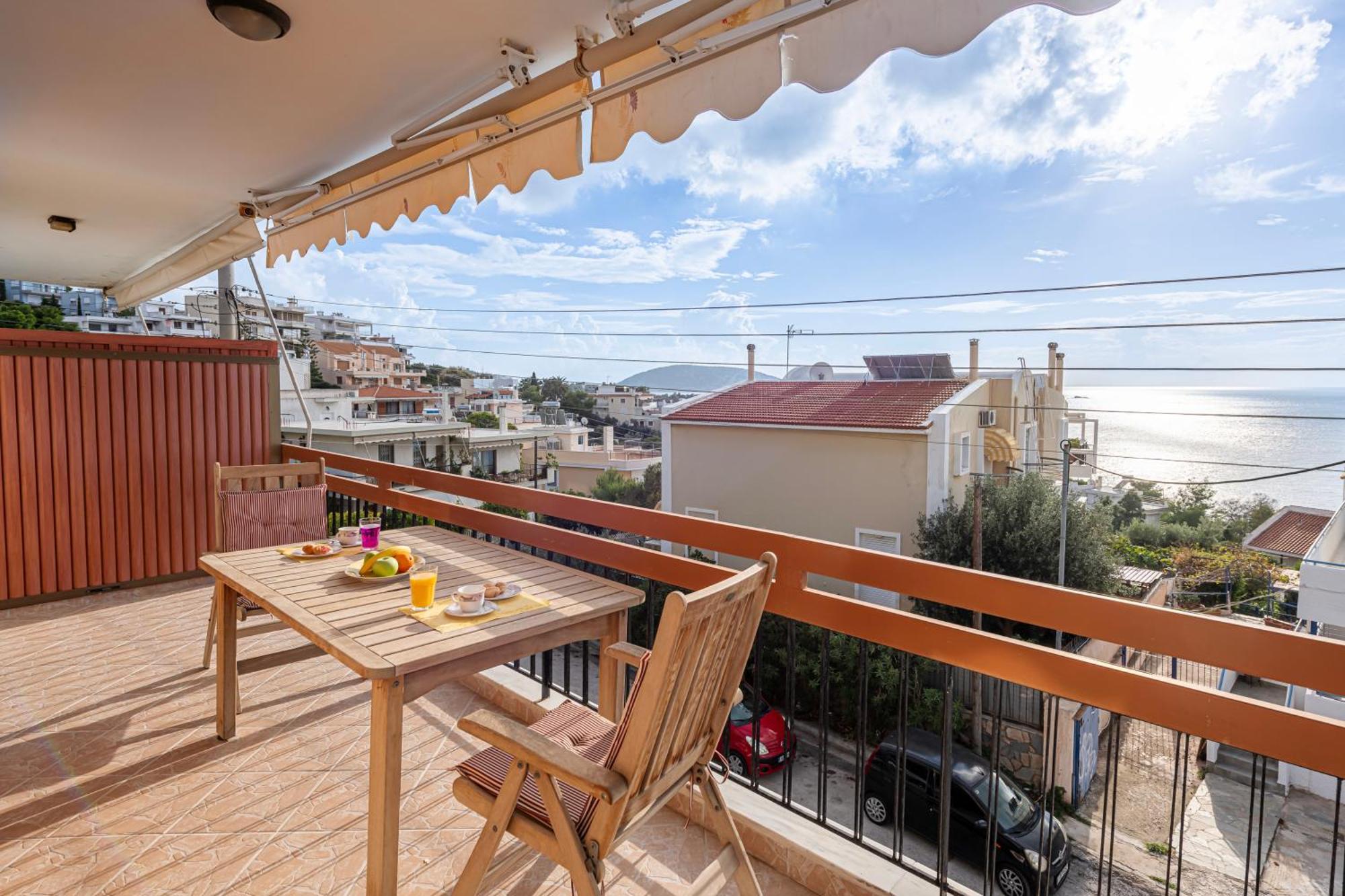 Seaside Escape 100M To The Beach With Stunning View * Saronida